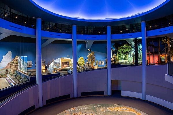 Draper Natural History Museum showing incline of ramp.